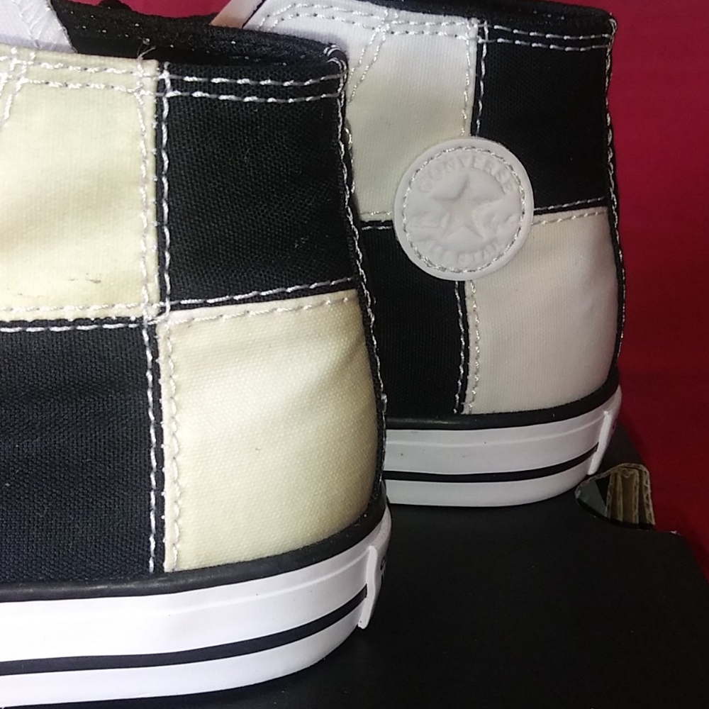 Toddler Converse All Star Hi Uv In Black/Magenta - Picture 10 of 16